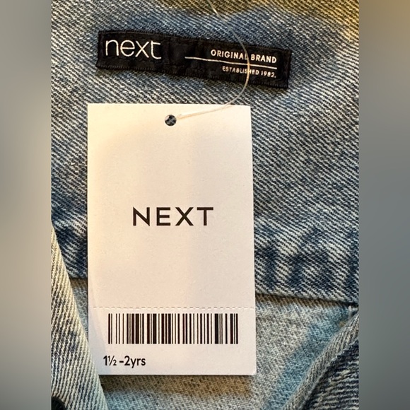 NWT Next Blue Denim Hooded Shacket size 1 1/2-2Yrs - Picture 8 of 14